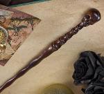 Skull Wand: Real Wood Wizard Magic Wand