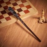 Lion Magic Wand - Hand Carved Wooden Wizard Wand