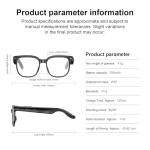 AI Smart Glasses with 8MP Camera and Bluetooth