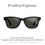 Ray-Ban Meta 2 Wayfarer Smart Glasses - Shiny Black