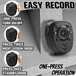 1080P Mini Body Camera with 128GB and Night Vision