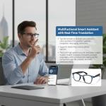 AI Smart Bluetooth Glasses with Voice Assistant