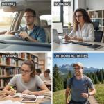 AI Smart Bluetooth Glasses with Voice Assistant