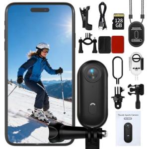 NUISK 4K Mini Thumb Action Camera for Adventures
