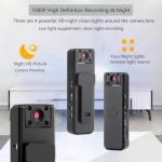 1080p HD Wearable Body Camera with Night Vision