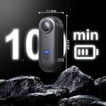 NUISK 4K Mini Thumb Action Camera for Adventures