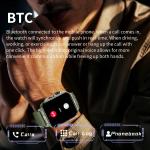 Military Smartwatch with Health Monitor & Waterproof Protection