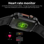 Military Smartwatch with Health Monitor & Waterproof Protection