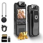 SixBondsCam 4K Wearable Body Camera with Audio