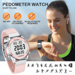 Hearkent Women's Digital Pedometer Sport Watch
