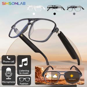 Smart Glasses with Bluetooth, Color-Changing Lenses