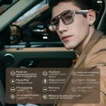 Smart Glasses with Bluetooth, Color-Changing Lenses