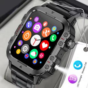 Military Smart Watch with Fitness Tracker & Health Monitor