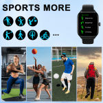 LAXASFIT H9/H6 Bluetooth Smartwatch for Calls and Health