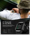 Military Smart Watch with Fitness Tracker & Health Monitor