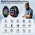 LAXASFIT H9/H6 Bluetooth Smartwatch for Calls and Health