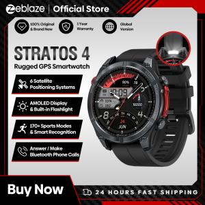 Zeblaze Stratos 4 GPS Smart Watch with AMOLED Display