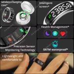 Smart Ring with Health Monitoring and Waterproof Design