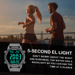 Hearkent Women's Digital Pedometer Sport Watch