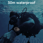 Military GPS Smartwatch with Flashlight and Wireless Call