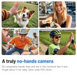 Mini Wearable Action Camera with Hands-Free Recording