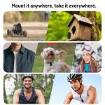 Mini Wearable Action Camera with Hands-Free Recording