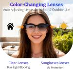 800W Smart Glasses for Video, Calls, and Translation