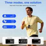 3D Pedometer with LCD Display for Fitness Tracking