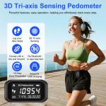 3D Pedometer with LCD Display for Fitness Tracking