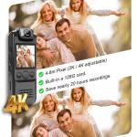 SixBondsCam 4K Wearable Body Camera with Audio