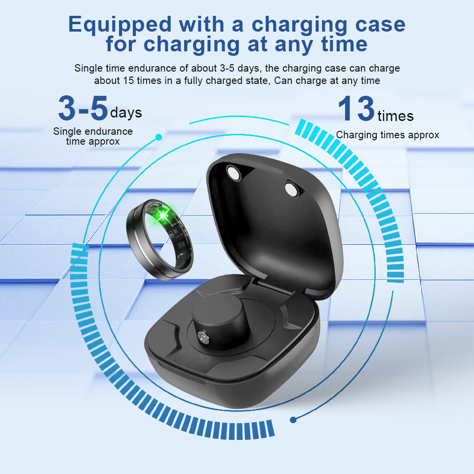 Multi-Function Smart Health Ring – Waterproof Tracker