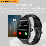 HOMEFISH H9 Smartwatch with Health and Sports Features