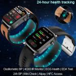 Smartwatch with AMOLED Screen and Health Monitoring