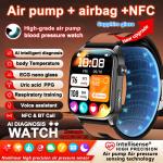 ECG Blood Pressure Smart Watch with Air Pump