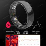 Smart NFC Fitness Tracker Ring with Heart Rate