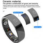 Smart NFC Fitness Tracker Ring with Heart Rate