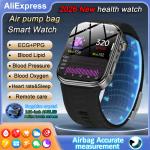 ECG Smartwatch with AMOLED Screen and Blood Pressure Monitor