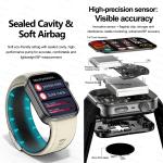 Airbag Smartwatch with ECG and Blood Pressure Monitor