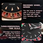 Luxury Quartz Poker Game Wristwatch for Men