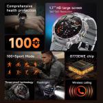 T-Rex 3 Military Smart Watch with GPS & Bluetooth