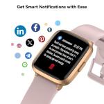 LIVIKEY Smart Fitness Tracker Watch with Heart Rate