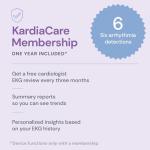 KardiaMobile 6L EKG Monitor with KardiaCare Subscription