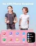 BIGGERFIVE Kids Smart Watch - Fitness Tracker, Pink