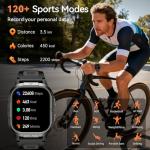 Men's Smart Fitness Watch with Heart Rate Monitor