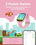 BIGGERFIVE Kids Smart Watch - Fitness Tracker, Pink