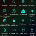 Men's Waterproof Fitness Tracker Watch with Pedometer