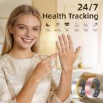 Potewek Smart Ring Fitness Tracker with Heart Monitor