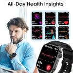 Smart Healthwatch with Heart Rate and Sleep Tracking