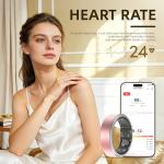 Potewek Smart Ring Fitness Tracker with Heart Monitor
