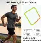 Moutarlier GPS Smartwatch: Heart Rate, Waterproof, AMOLED